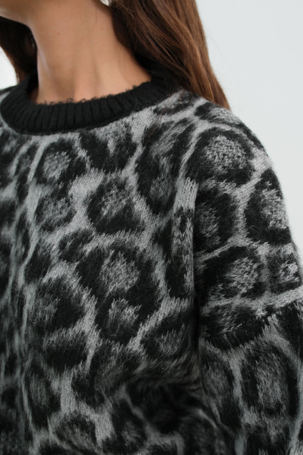 Animalier knitwear sweater